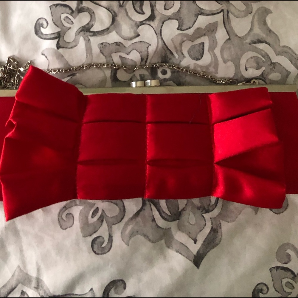 Red Clutch With Chain